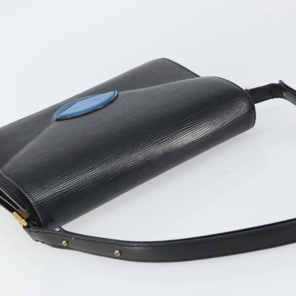 Authentic LOUIS VUITTON Epi Osh Shoulder Bag Black Blue M52445 LV - Picture 13 of 16